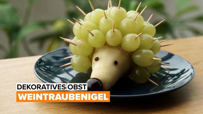 Dekoratives Obst – Weintraubenigel