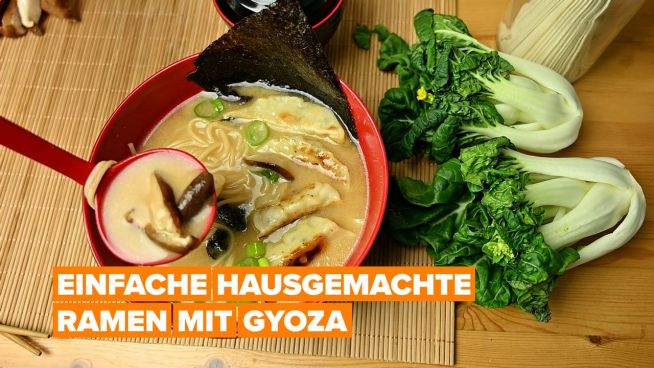 Ramen mit Gyoza-Dumplings zu Hause zubereiten